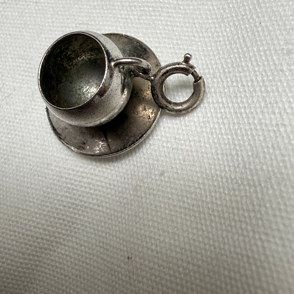 Danecraft Sterling Silver Teacup and Saucer Charm